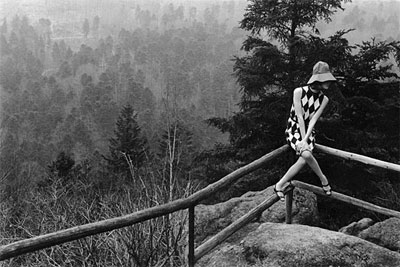 Fashion shoot in the Black Forest for Vogue by Peter Rand